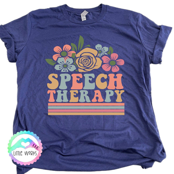 Speech Therapy with Flowers