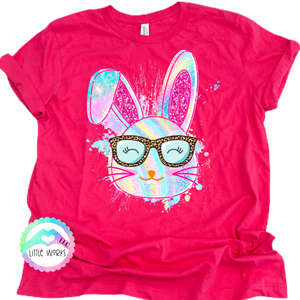 Pastel Bunny with Glasses