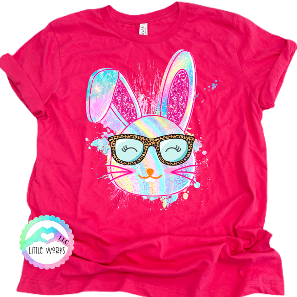 Pastel Bunny with Glasses