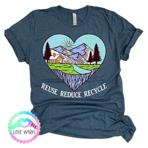 Reuse Reduce Recycle Heart