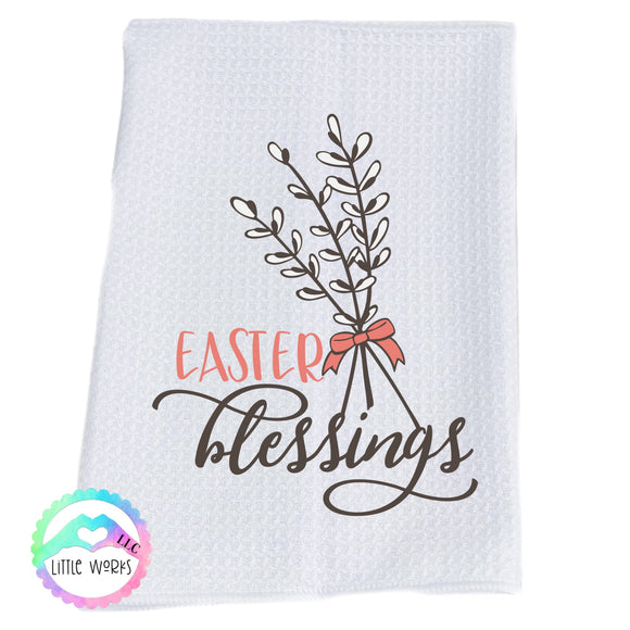 Easter Blessings Dish Towel