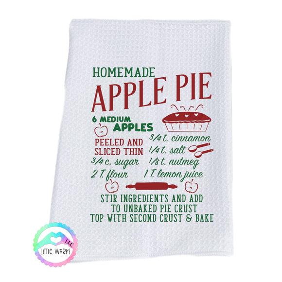 Homemade Apple Pie Dish Towel