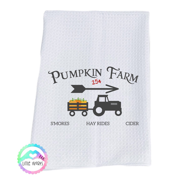Pumpkin Farm Dish Towel