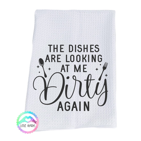 Dirty Dishes Dish Towel