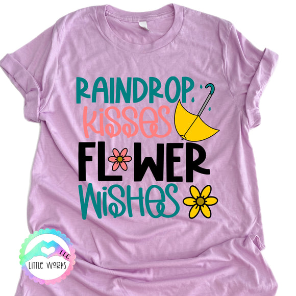 Raindrop Kisses Flower Wishes