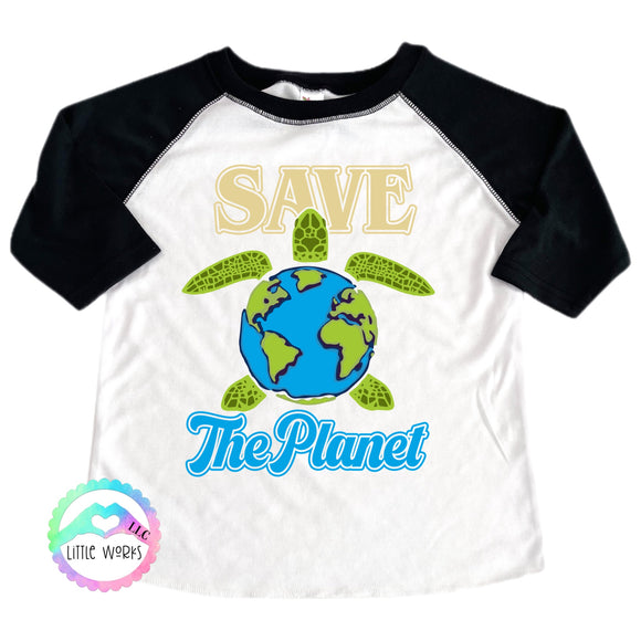 Save The Planet Earth Turtle