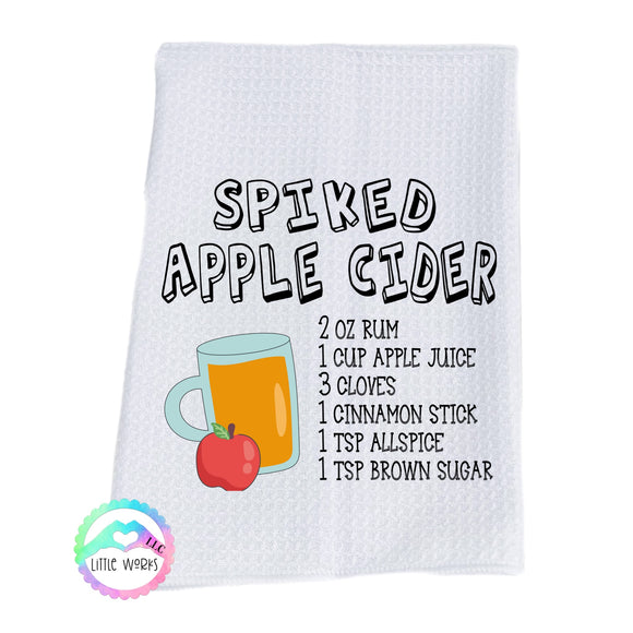 Spiked Apple Cider Dish Towel