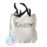 Animal Letters Tote