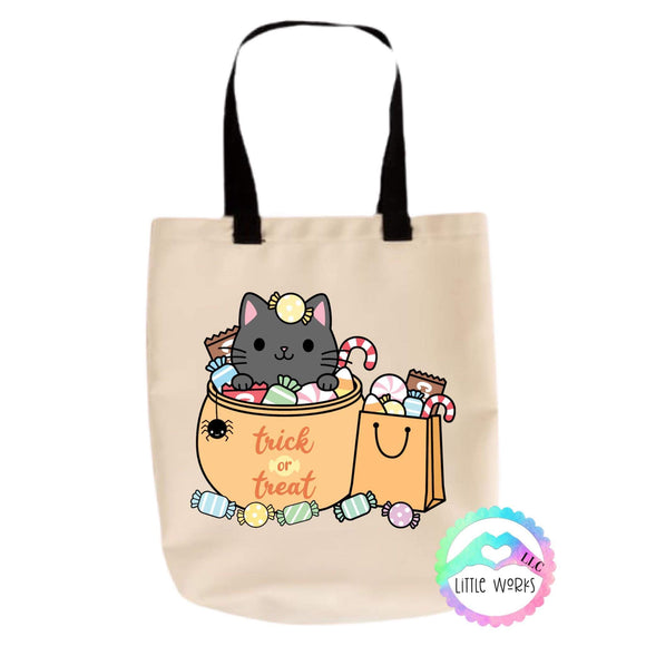 Trick or Treat Kitty Tote