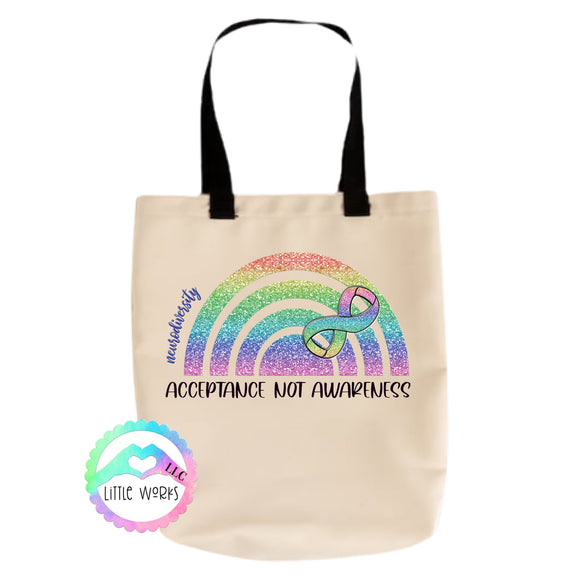 Acceptance Not Awareness Tote